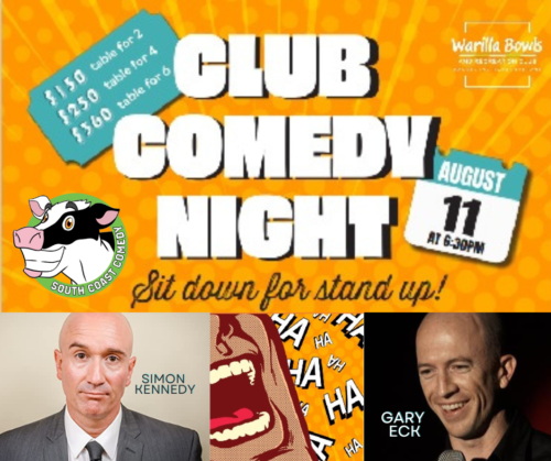 Comedy shows in Wollongong and surrounds